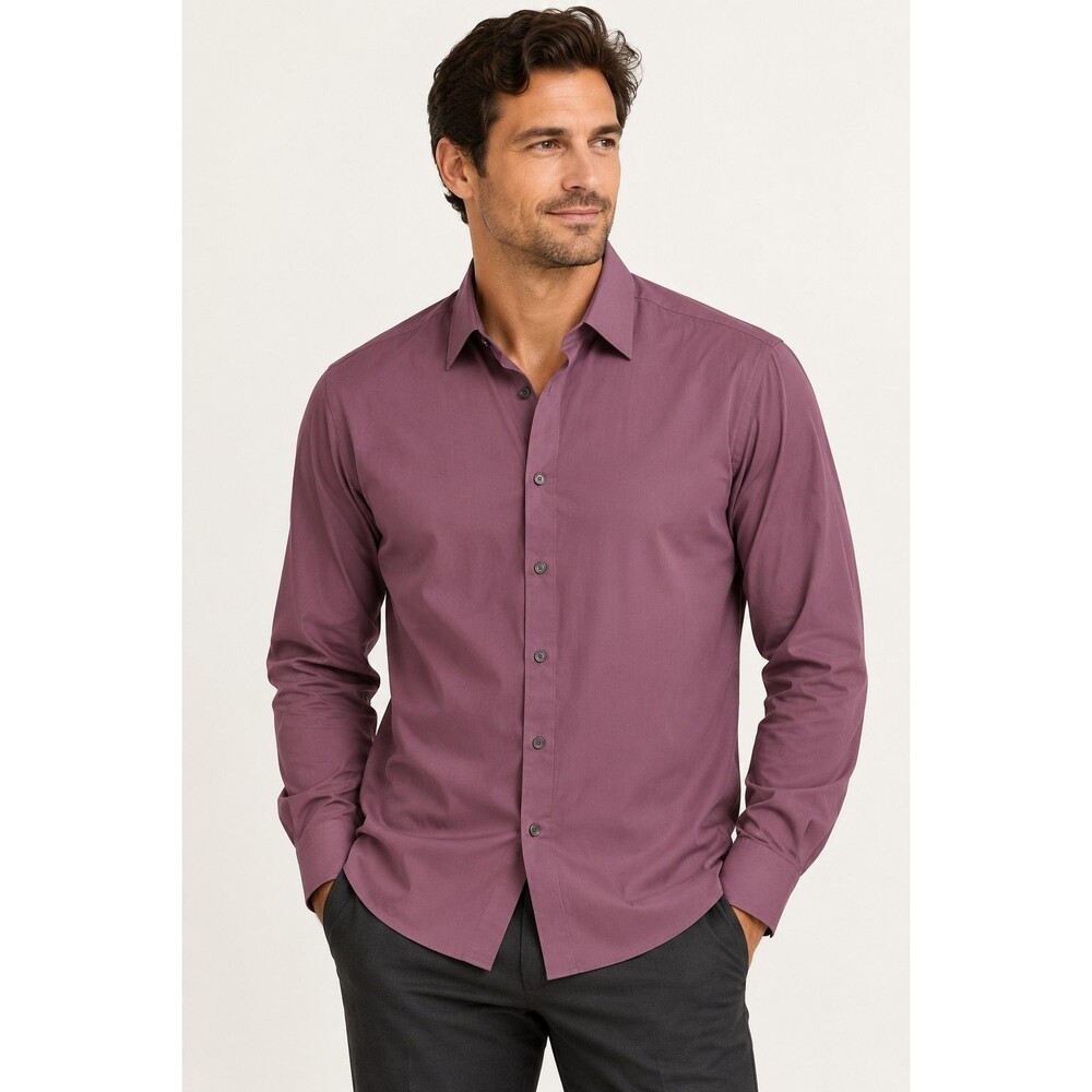 NWT Theory Klaus Button Down Shirt Men’s XXL Amethyst Purple Bambino Stretch